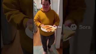 Fell through the floor #fail #fall #funny #grilledcheese #funny #ai