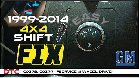 1999-2013 Silverado: 4X4 Repair