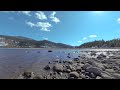 Nature Escape Lake Dillion Shore Beach Rocky Mountains VR180 VR 180 Virtual Reality Travel Sun Snow