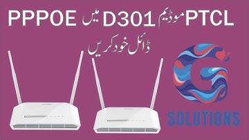 How to configure PPPOE in PTCL MODEM D301 {2K20} Urdu/Hindi
