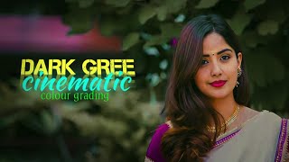 Dark Green Cinematic Colour Grading Tutorial 🔥 Lightroom Mobile Editing | Moody Green Look