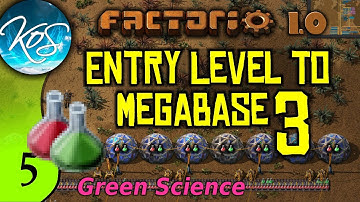 Factorio 1.0 Entry Level to Megabase 3, Ep 5: GREEN SCIENCE - Guide, Tutorial