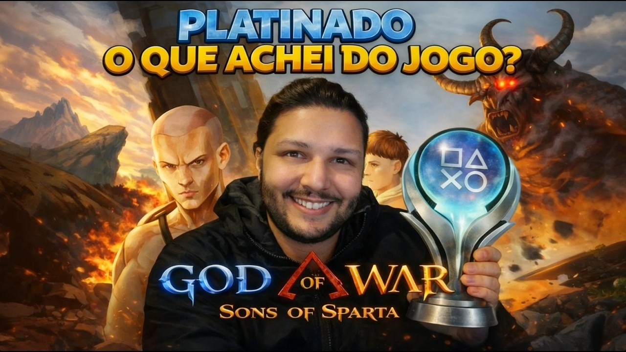 PLATINEI GOD OF WAR SONS OF SPARTA | OQUE ACHEI?