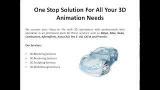 One Stop Solution For All Your 3D Animation Needs