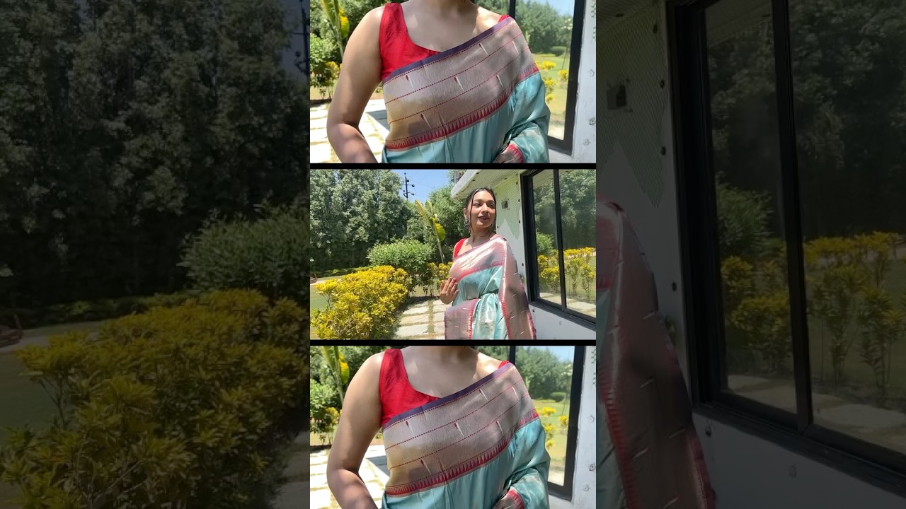 Maharashtrian 3D Pichwai Soft Silk Paithani Saree