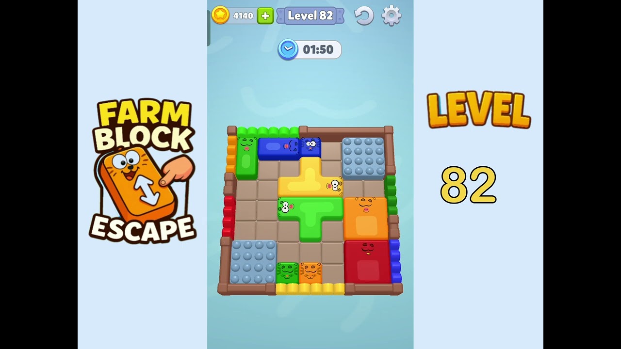 Farm block escape level 82 Solution