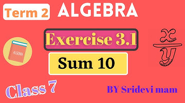7th maths tamil Term 2 Chapter 3 algebra exercise 3.1 sum 10 tn samacheer class 7 std 2nd term