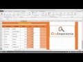 Excel Avanzado 2013: Base de Datos - Validacion de Datos