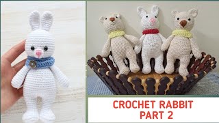 #crochet #Bunny free pattern step-by-step tutorial for beginners.