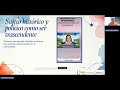 Explicación del curso La persona cómo ser trascendente. 959