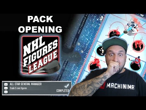 NHL Figures League: PACK Opening video plus Trading 5 rares