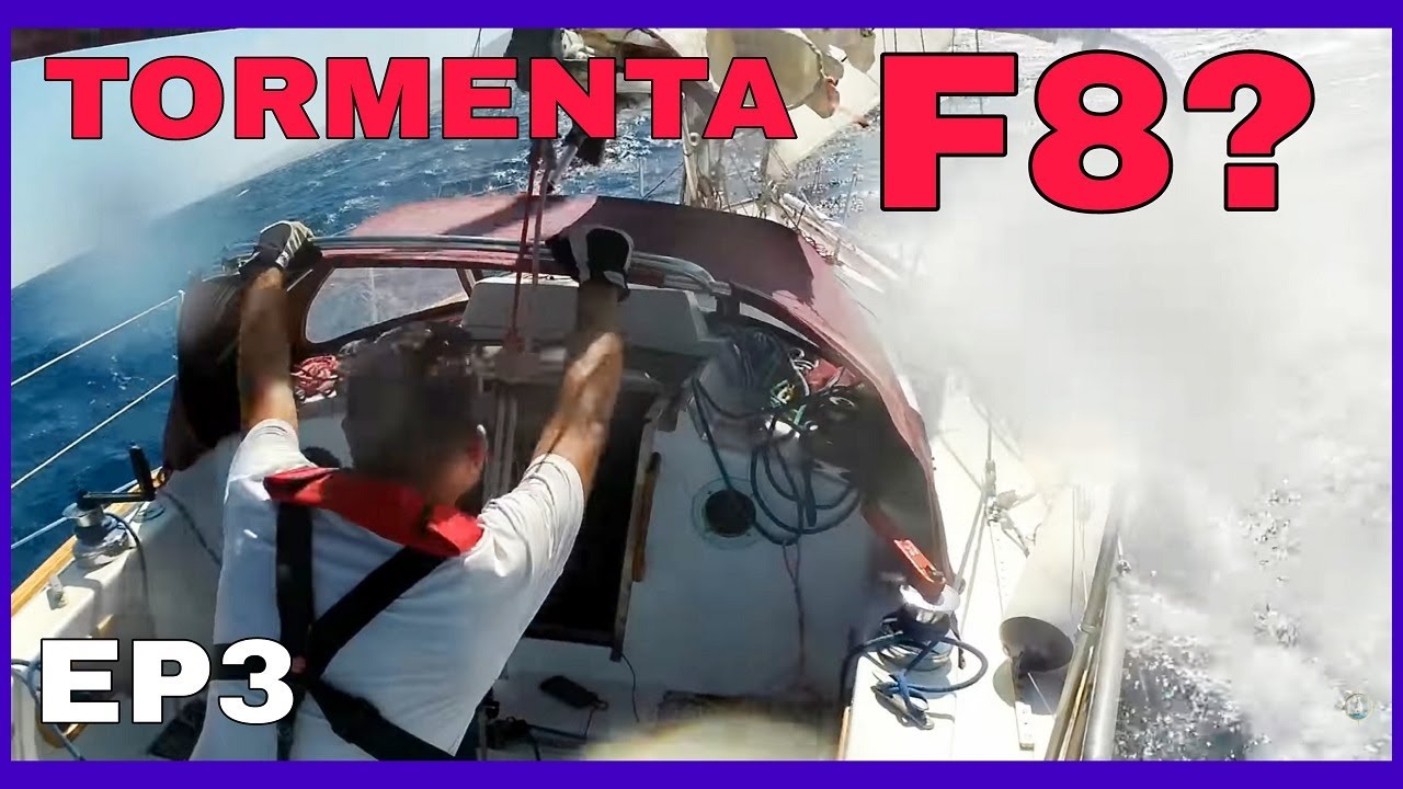 ⁣3😱 INCREIBLE  (+40 NUDOS de Viento) Navegación con MAL TIEMPO en Velero, TorMenta en el mar EP. 19