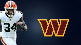 Celebrity Washington Commanders Sign Jerome Ford Fantasy Football / NFL News Profile