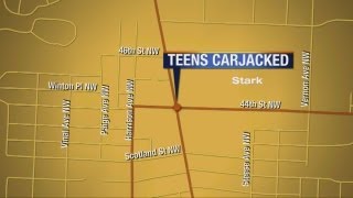 Noon: Family finds teen carjacking victim