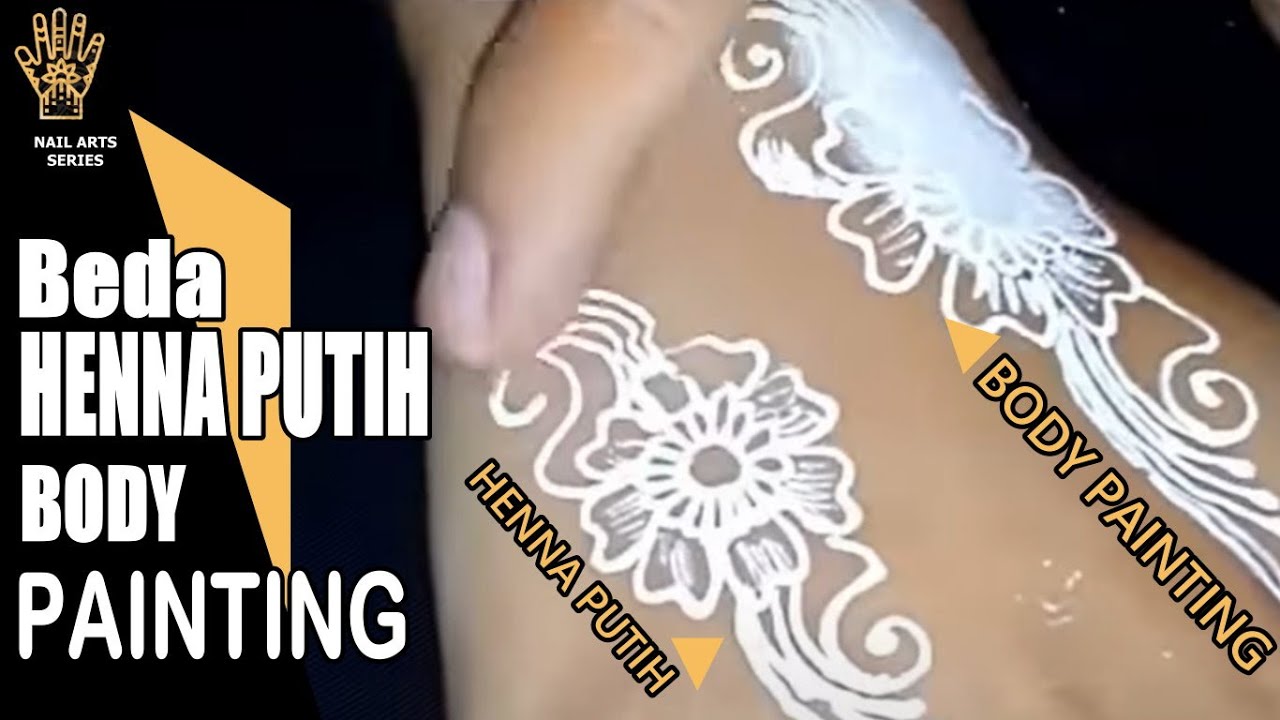 White Henna Atau White Body Painting YouTube