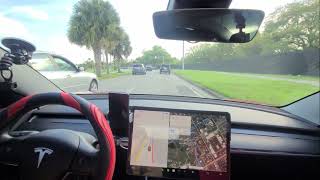 Tesla FSD Beta 10 10 11 a nearly perfect drive in busy traffic