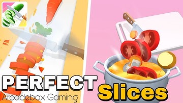 Perfect Slices All Levels Gameplay |👨‍🍳🤤| Perfect Slices New Update Mobile Games