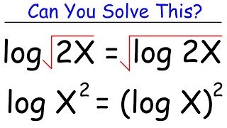 Logarithmic Equations