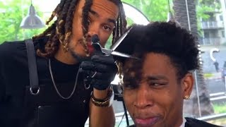 CUTTING CURLS TO WAVES HAIRCUT TRANSFORMATION