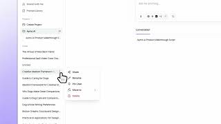 How to Add a Chat to a Project in Aymo AI