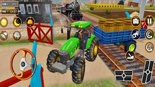 Real Tractor Driving Game | Village Farming Tractor GamePaly Android screenshot 3