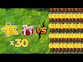 PvZ FUSION Challenge: 30 Starfruit + Random Box VS Zombie Blind Box Gift