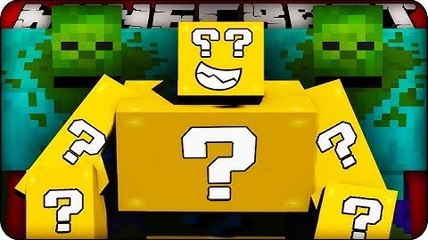 Minecraft - LUCKY BLOCK BOSS CHALLENGE #1 - MUTANT ZOMBIE! (Mutant Creatures / Lucky Block Mods)