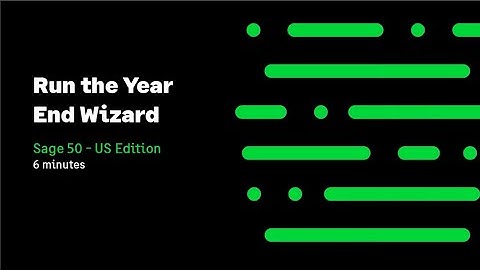 Sage 50 US - Run the Year-End Wizard