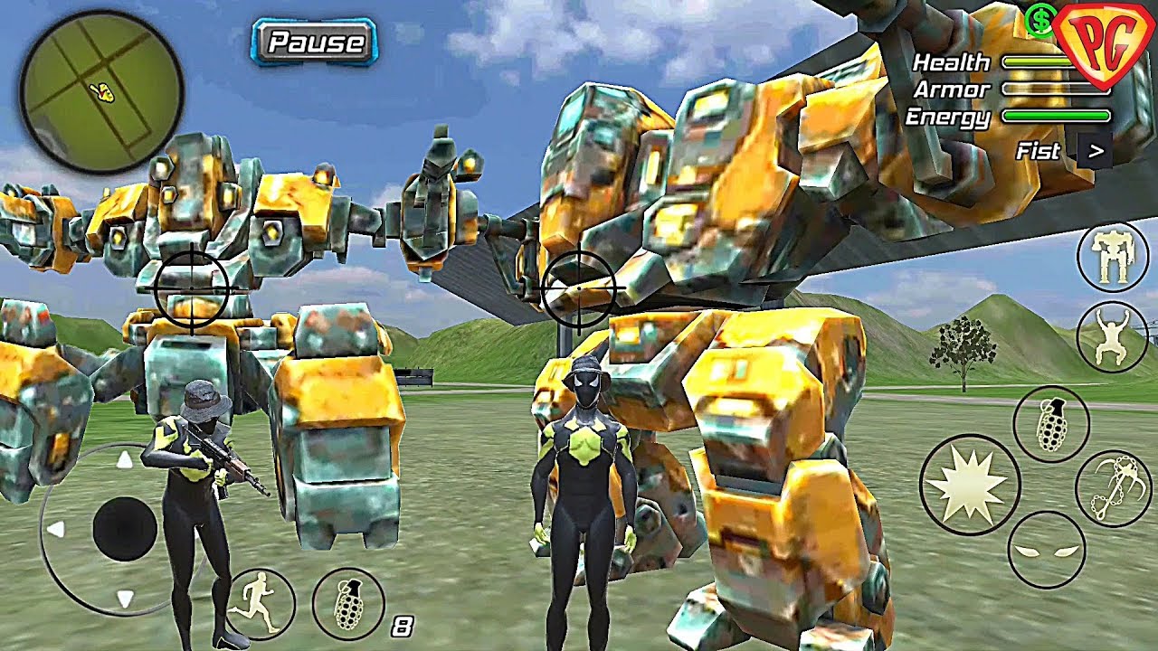 Rope Frog Ninja Hero - Strange Gangster Vegas #71 The Military Robot is Back