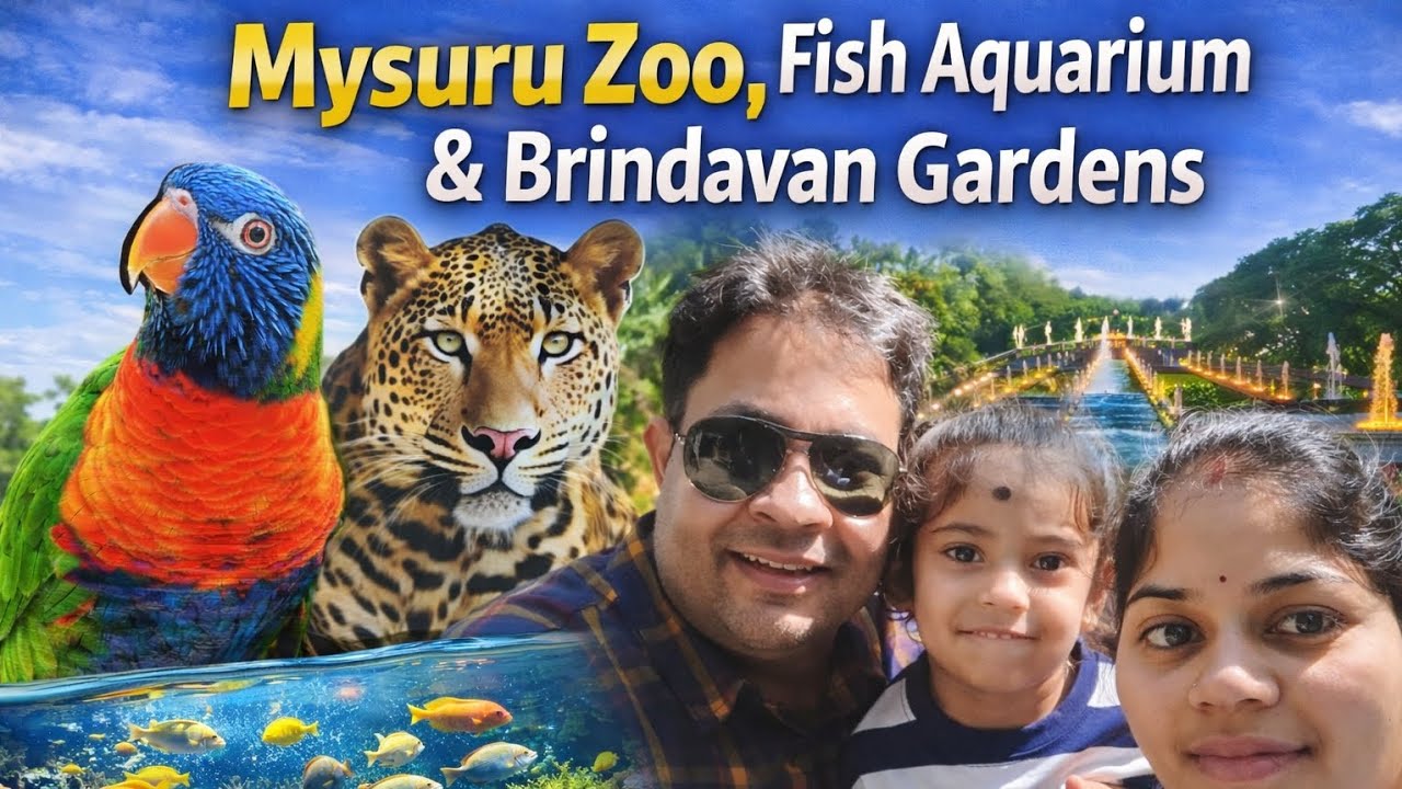 EP04 : Mysuru Zoo, Fish Aquarium🐟 & Brindavan Gardens Tour | LifeToXplore