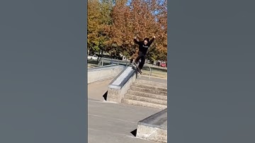 boardslide down a 6 stair ledge