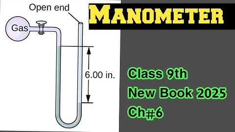 New Class 9 - Physics | Chapter 6 | Manometer | Physics Pulse | Muhammad Sajid