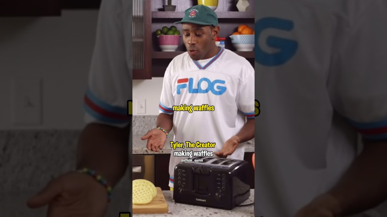 Tyler, The Creator making waffles YouTube