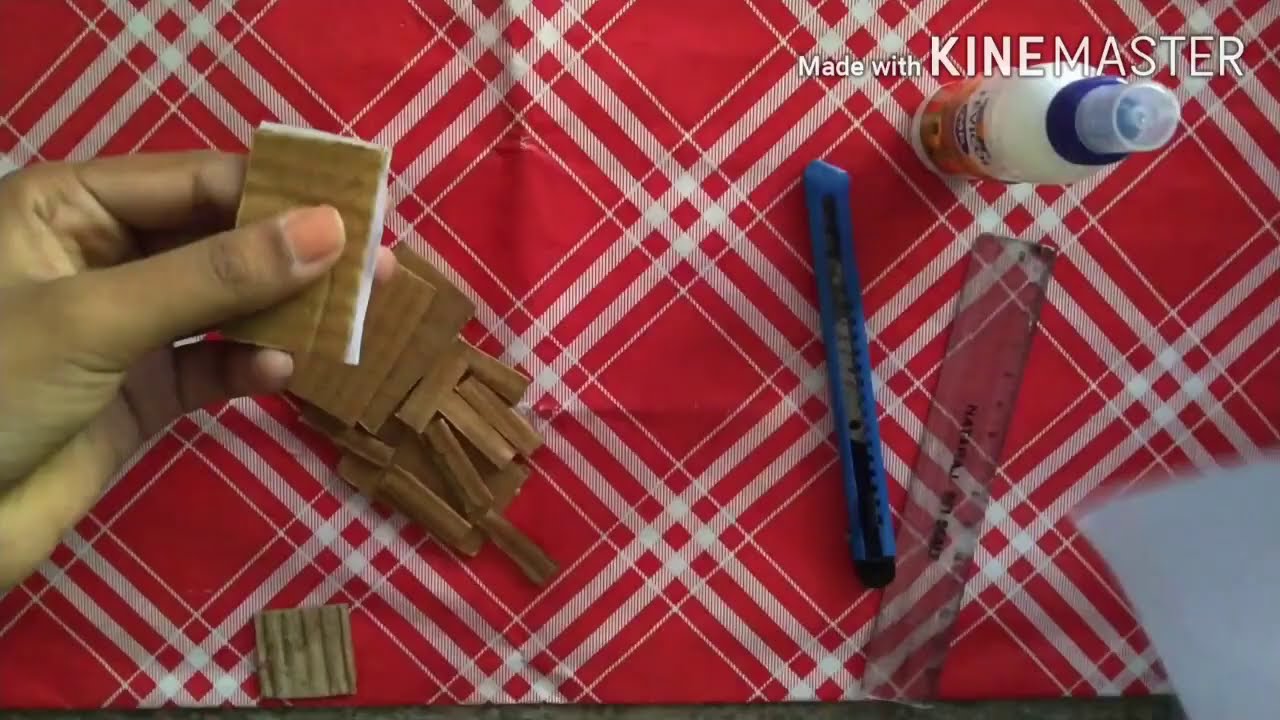 How to make simple cardboard chair at home/