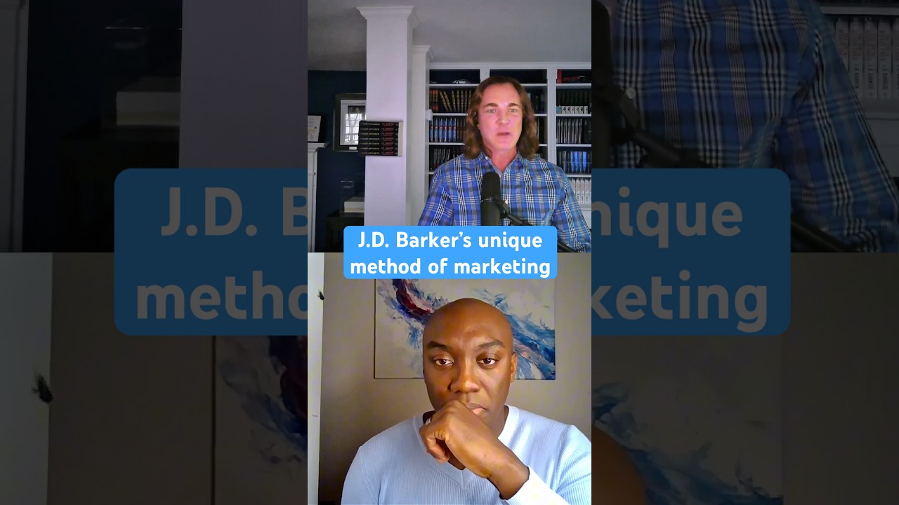 J.D. Barker’s unique method of marketing books 