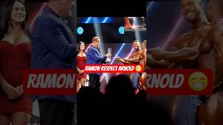RAMON SHOW RESPECT ARNOLD 😄 #ramondino #arnoldschwarzenegger #bodybuilding #ytshorts #ytindia