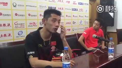 张继科 Zhang Jike 2016 Chengdu Open Interview after Men