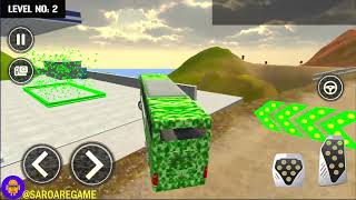 Army Soldier Bus Driving Games - Offroad US Army Bus Transport Duty Driver - Android GamePlay #2 screenshot 5