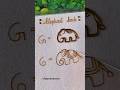 Easy Elephant Mehndi hack || step by step tutorial for beginners |#mehndi​ #shorts​ #elephant #art