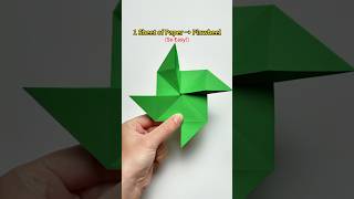 Make a Paper Pinwheel / windmill FAST! (Beginner Origami)