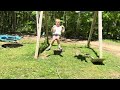 Trying to flip swing set