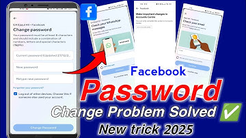 Facebook password change problem 2025 🥵 Check your WhatsApp messages problem fixed ✅ change password