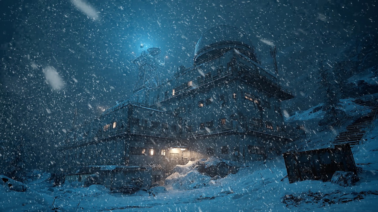Futuristic Research Base Blizzard: 3 Hours of Heavy Snowfall Sounds for RPG & Focus, No Music