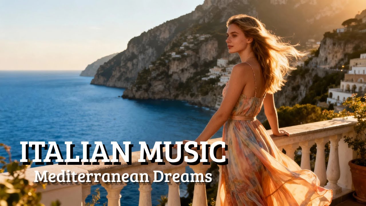 Italy Serenity & Mediterranean Music 🎶 2+ Hours Amalfi Coast & Lake Como Relaxation
