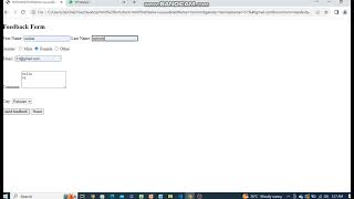 feedback form tutorial using only HTML
