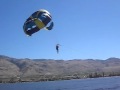 Jay taking off parasailing in Osoyoos