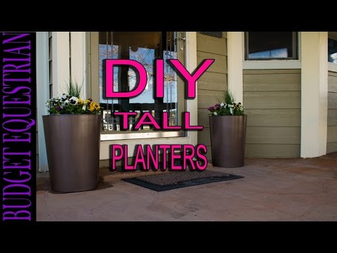 How To Make Tall Flower Planters, Easy And Inexpensive!