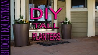 Hi everyone! I have wanted to have tall planters at my front door for some time now. But every time I look at how much they cost, I 