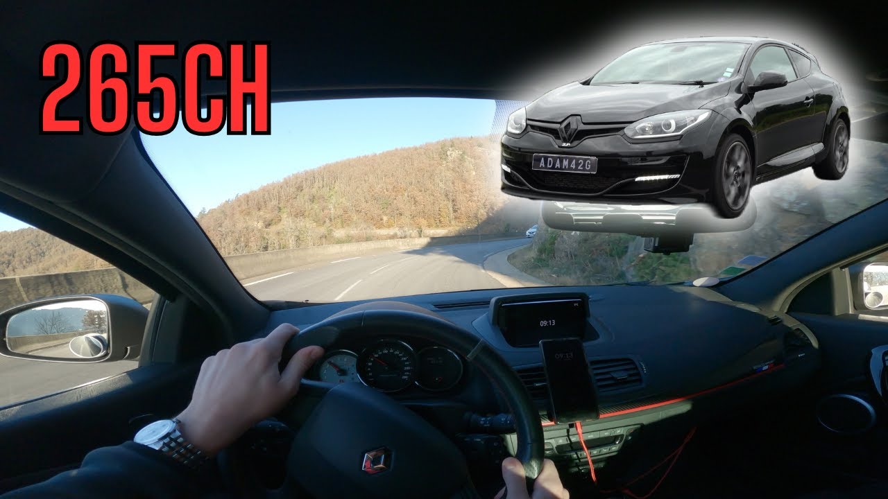 MEGANE 3 RS 265 SUR ROUTE DE MONTAGNE !!! [ POV DRIVE ] #Adam42g