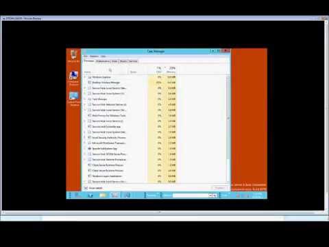How to get the Run Command box using Task Manager in Microsoft Windows Server 2012.